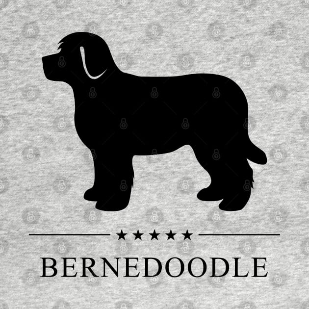 Bernedoodle Black Silhouette by millersye